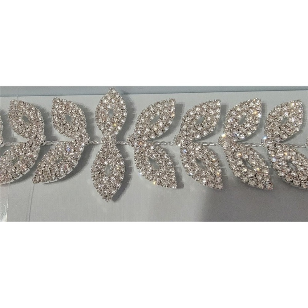NWT Borrowed & Blue Laurel Leaf Rhinestone Brides Belt 114268